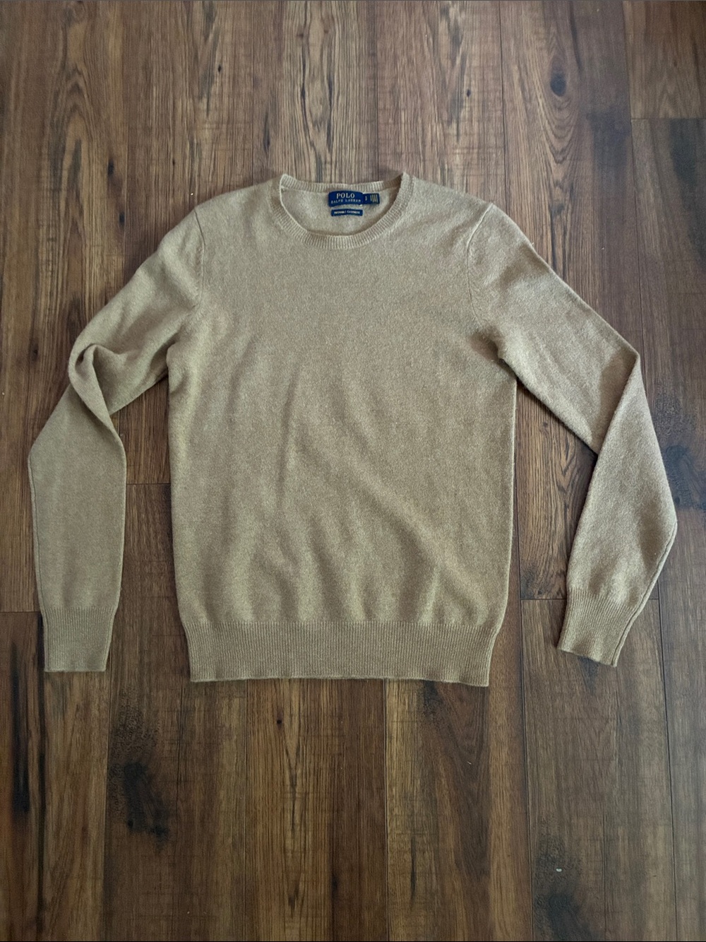 Polo Ralph Lauren women's  Camel/Tan Crewneck cashmere sweater small